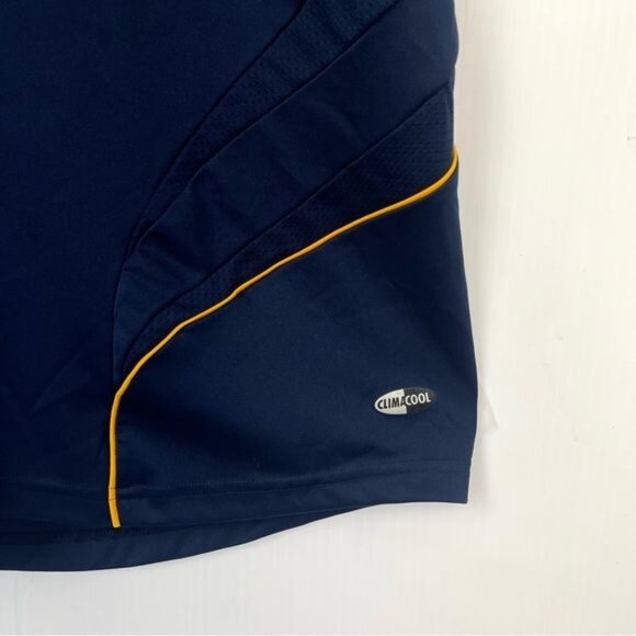 ADIDAS LA GALAXY AWAY JERSEY NAVY BLUE AND GOLD STRIPES MEDIUM - Picture 3 of 7